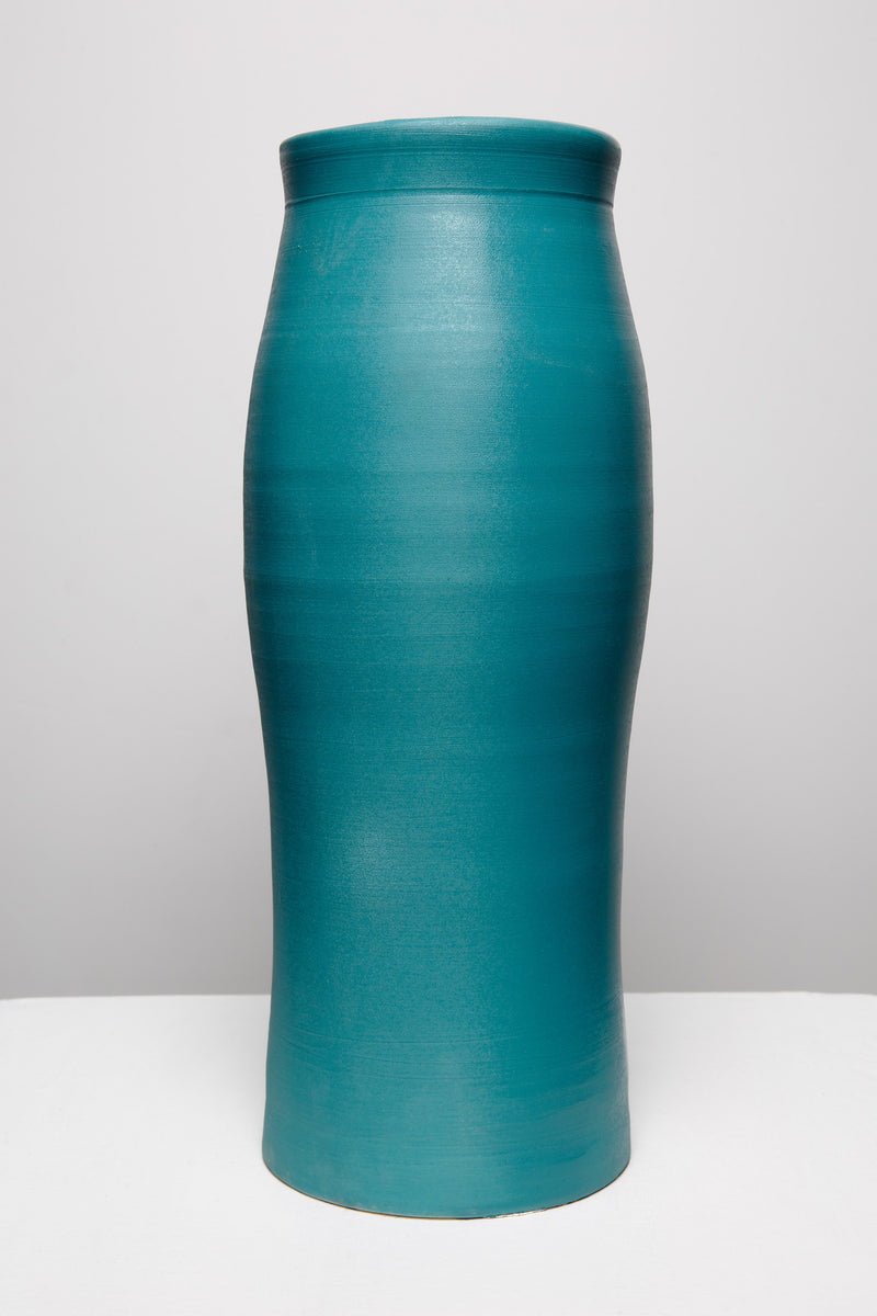 Majorelle Turquoise Wide Neck Vase